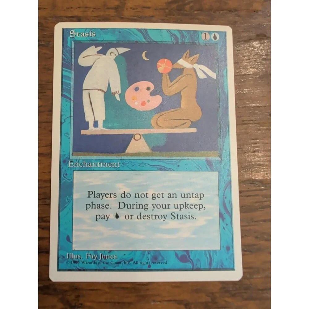 MTG - Stasis x1 - 4th Edition - LP - Magic The Gathering
